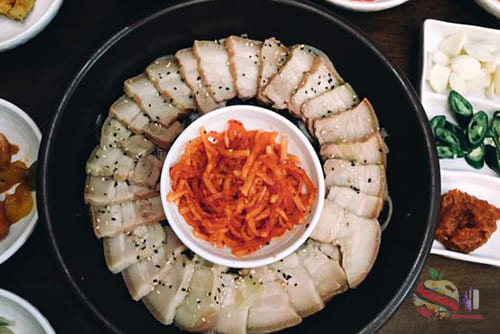 โพซัมจากเกาหลี 1 - Bossam 食谱 来自韩国的猪肉和